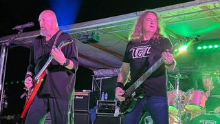 Greg Handevidt, former Megadeth guitarist, performs live