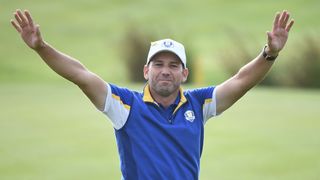 Sergio Garcia at the ryder cup