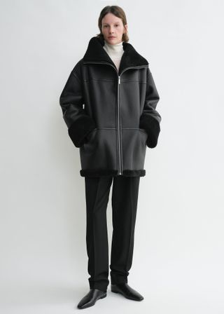 Signature Shearling Jacket Black