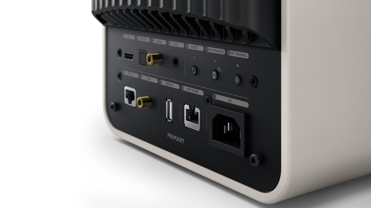kef ls50 wireless ii close up of connections