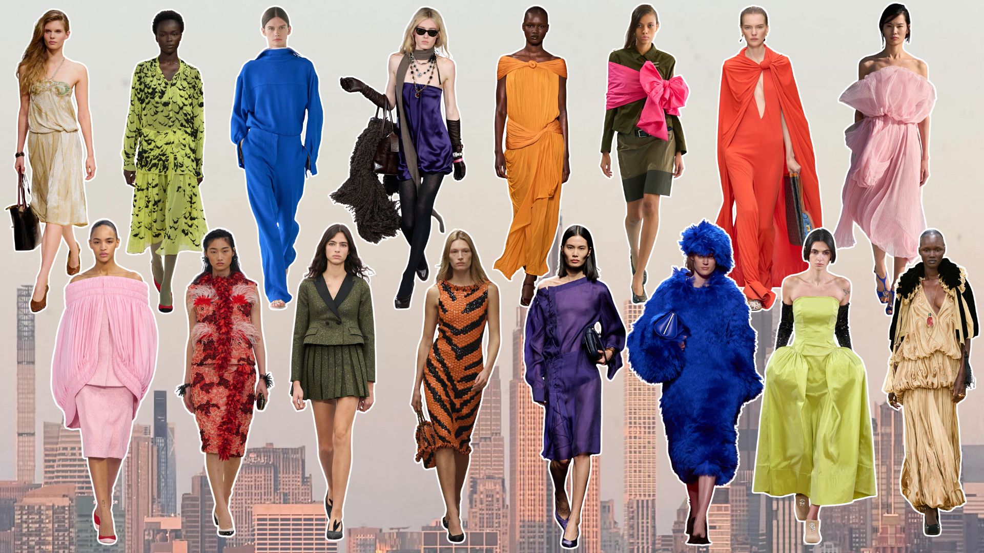 An image of the biggest summer colour trends of 2026. 