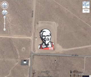 Google Earth "mapvertising"