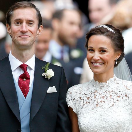Pippa and James Matthews on their wedding day