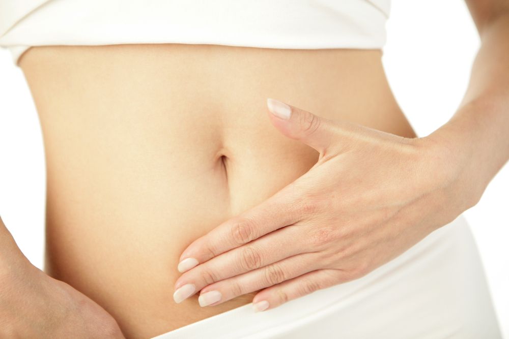 woman, abdomen, stomach