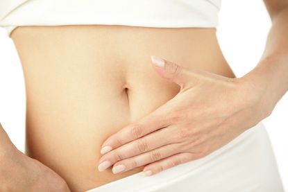 woman, abdomen, stomach