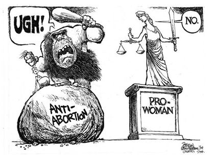 Political cartoon Supreme Court abortion