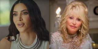 screenshot kim kardashian and dolly parton in christmas on the square