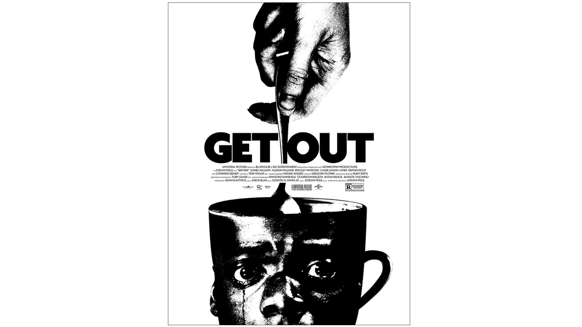 Horror film poster for Get Out