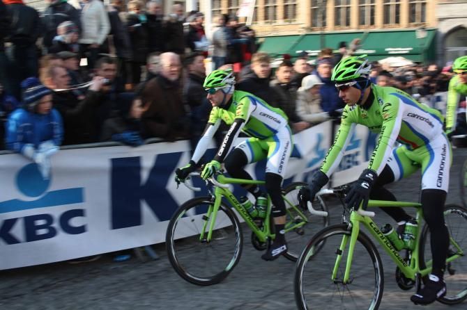 Peter Sagan heads to the start of the Tour of Flanders.