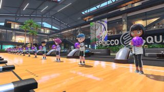 Nintendo Switch Sports review: bowling game on Switch Sports