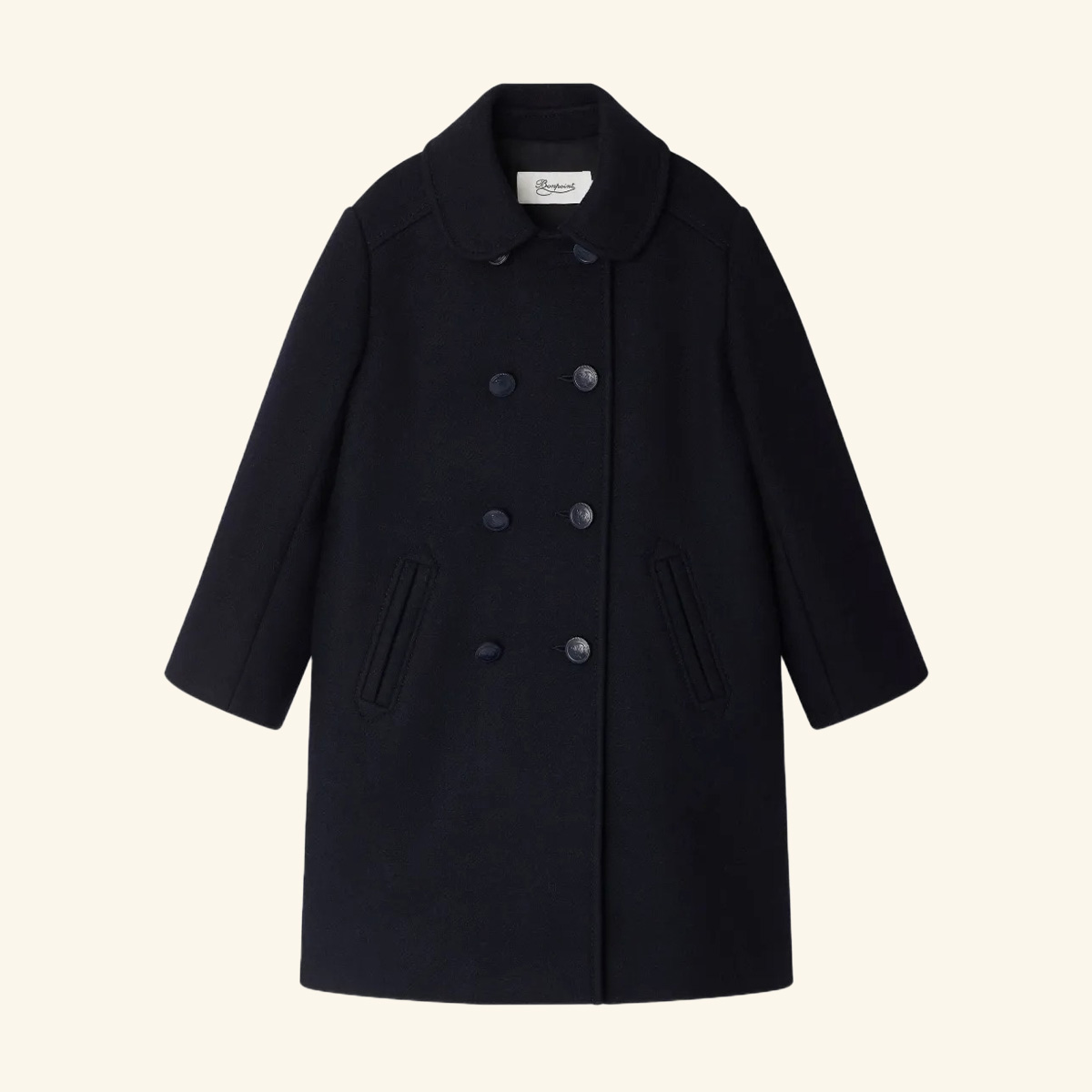 Bonpoint, Double-Breasted Button-Detail Coat