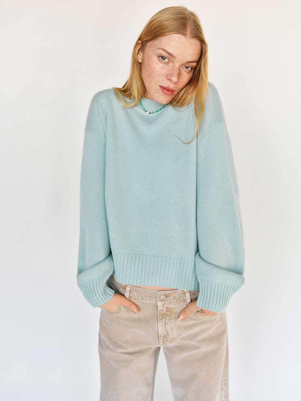 Cove Cashmere Oversized Crew