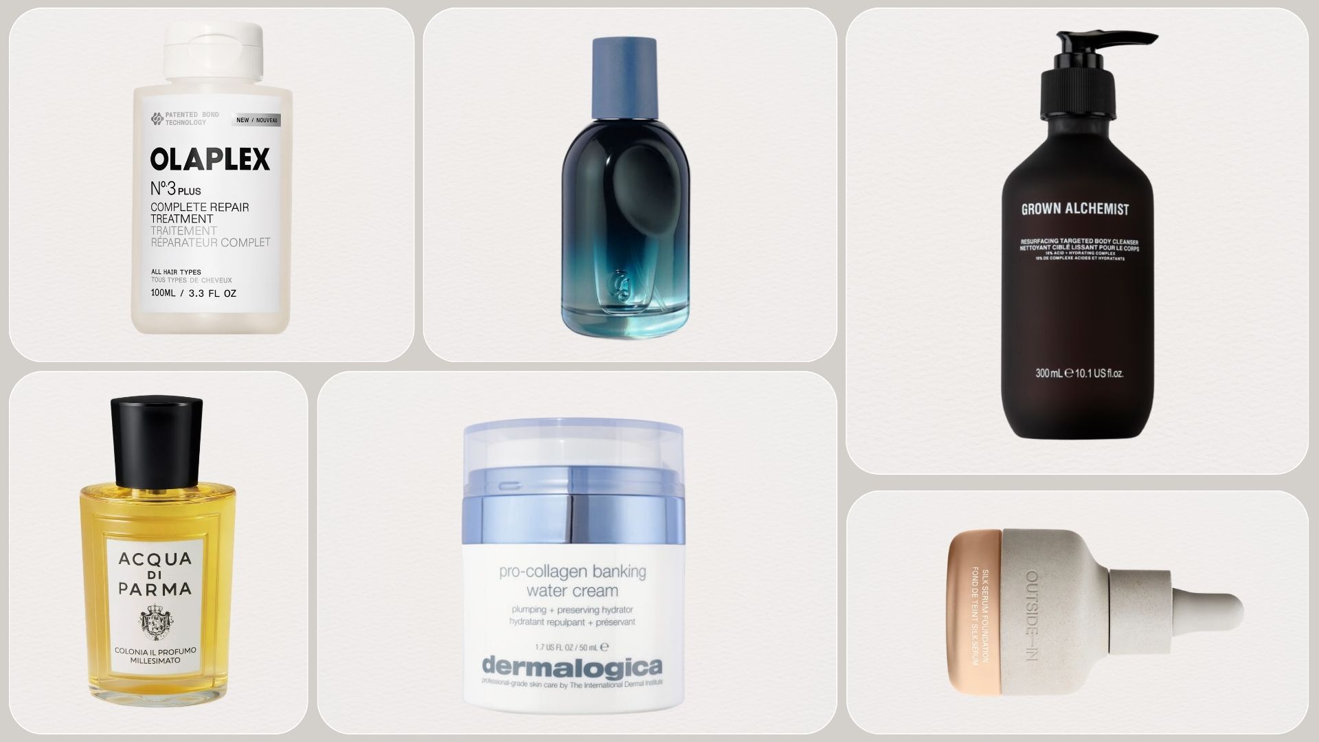 Graphic of the best new beauty products of the month