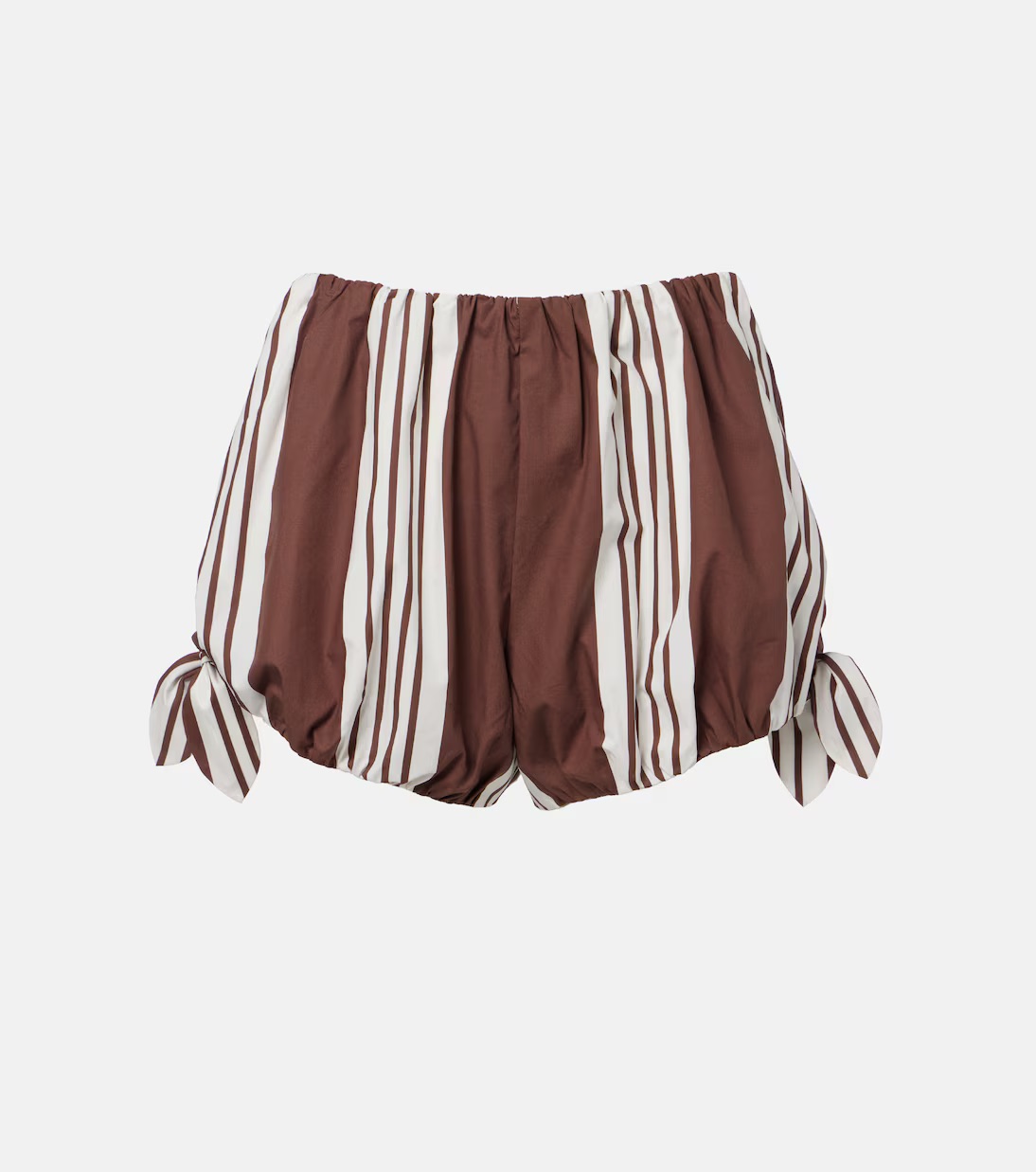 POSSE, Rosie Striped Cotton Shorts