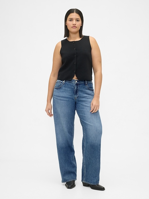 Low Rise &#039;90s Loose Jeans