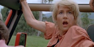 Ellie Sattler sees dinosaurs for the first time in Jurassic Park