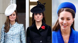 Kate Middleton with her hair down on three occasions