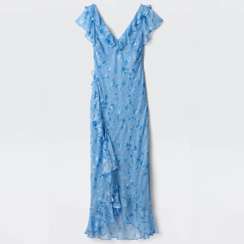 blue floral midi dress from Rixo