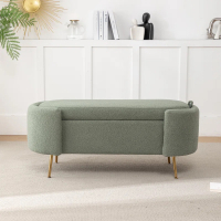 Willa Arlo Modern Upholstered Flip Top Storage Bench