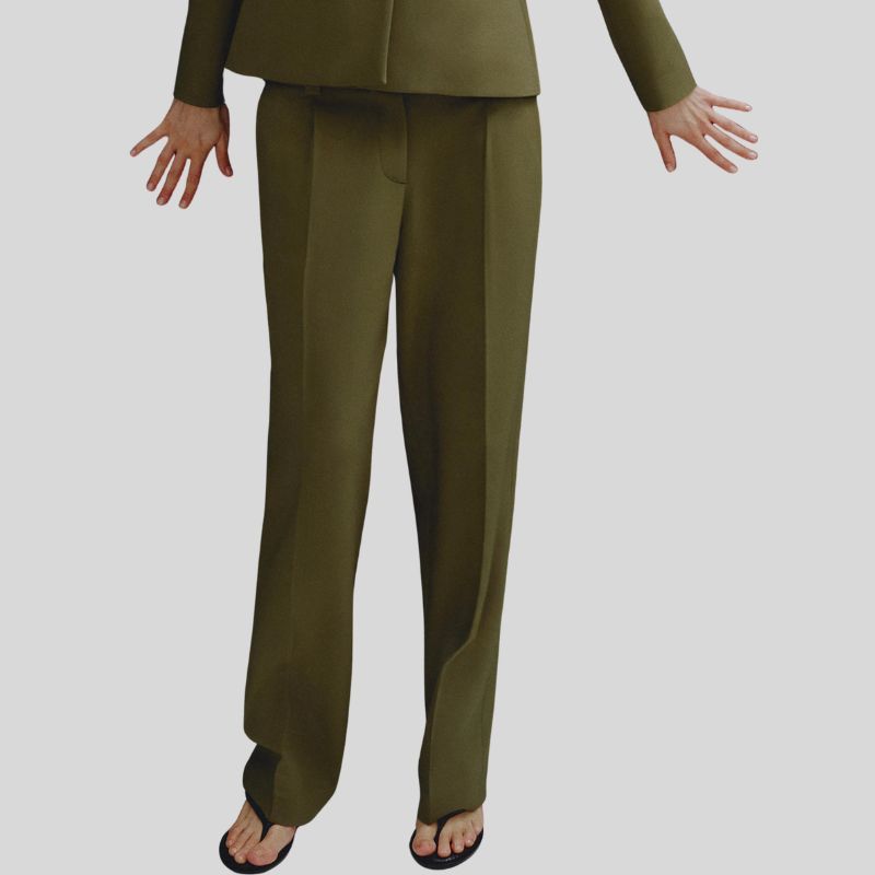 Image of olive green trousers
