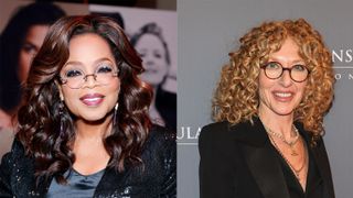 Oprah Winfrey and Kelly Hoppen wearing round eyeglasses frames