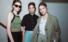 The brand presented a neutrally toned collection