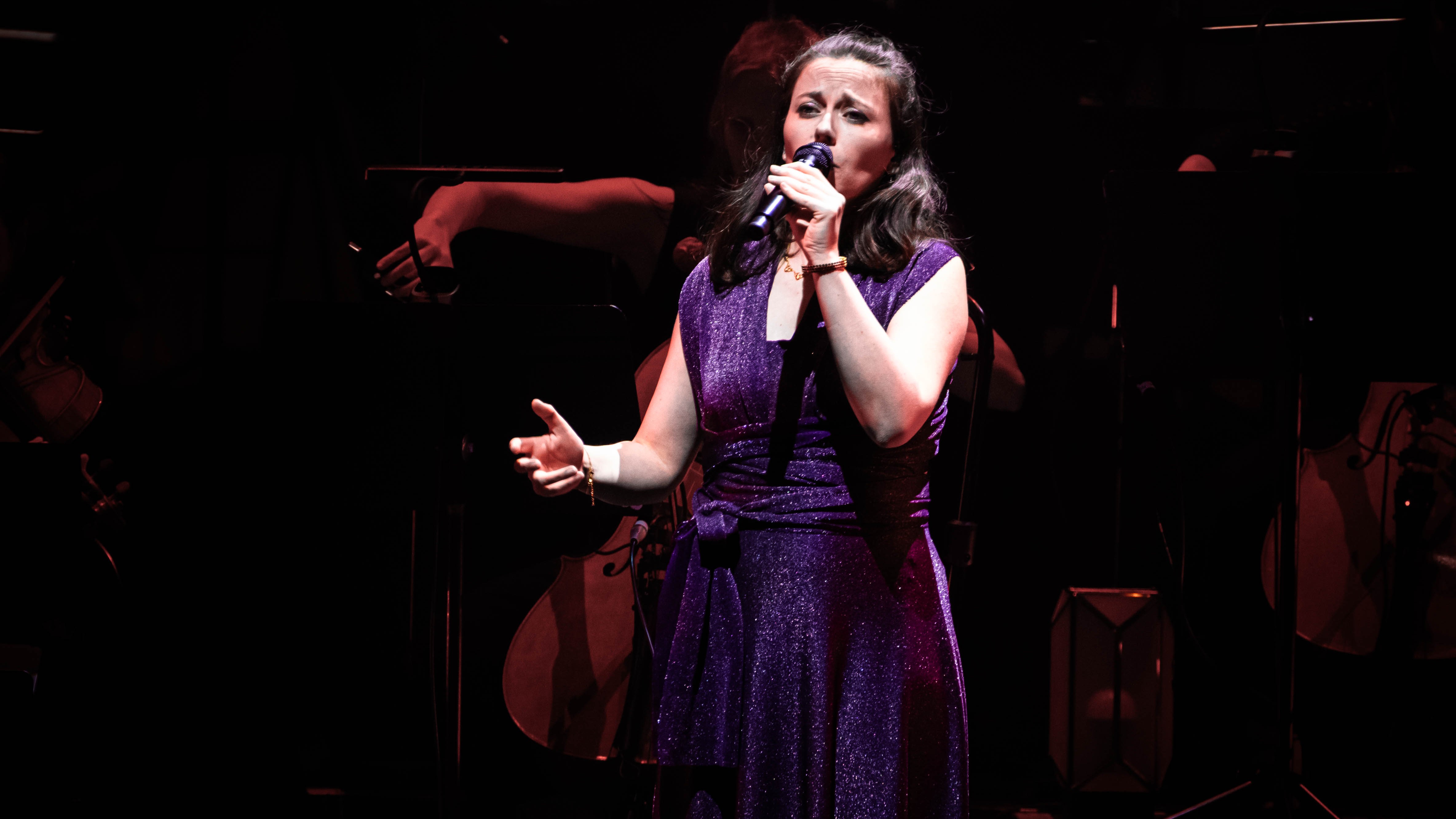 Alice Duport-Percier singing at Clair Obscur: Expedition 33 - A Painted Symphony in London