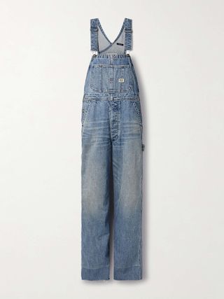 D'arcy Frayed Denim Overalls