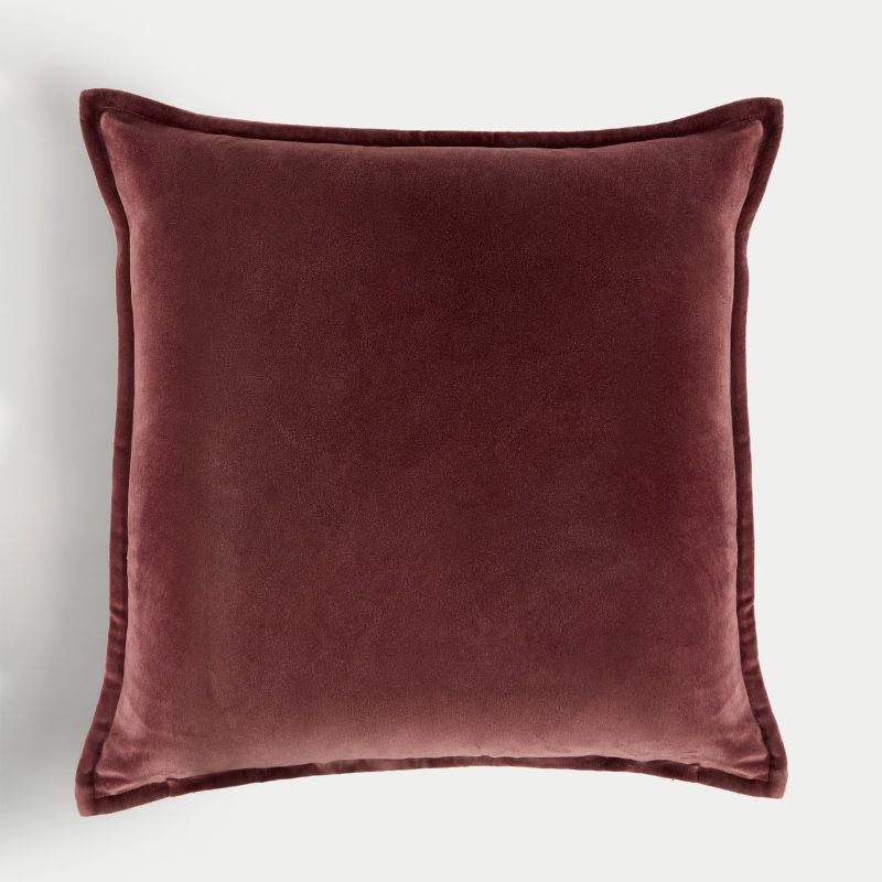 purple velvet cushion