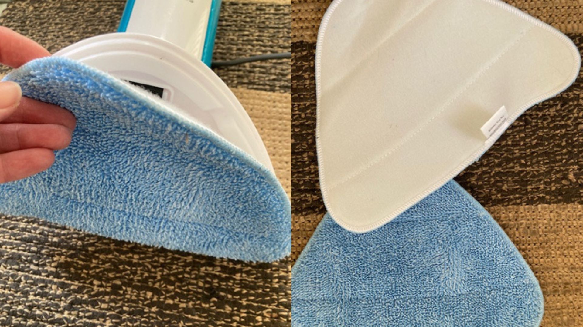 Testing the Russell Hobbs Steam and Clean Lightweight Steam Mop in Linda's home