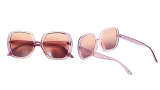 pink framed sunglasses