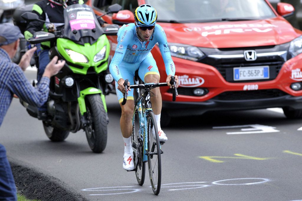 Vincenzo Nibali (Astana) during the Alpe di Siusi time trial