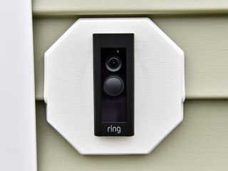 My Ring Pro with vinyl siding mount by Builders Edge may be needed for some installs.