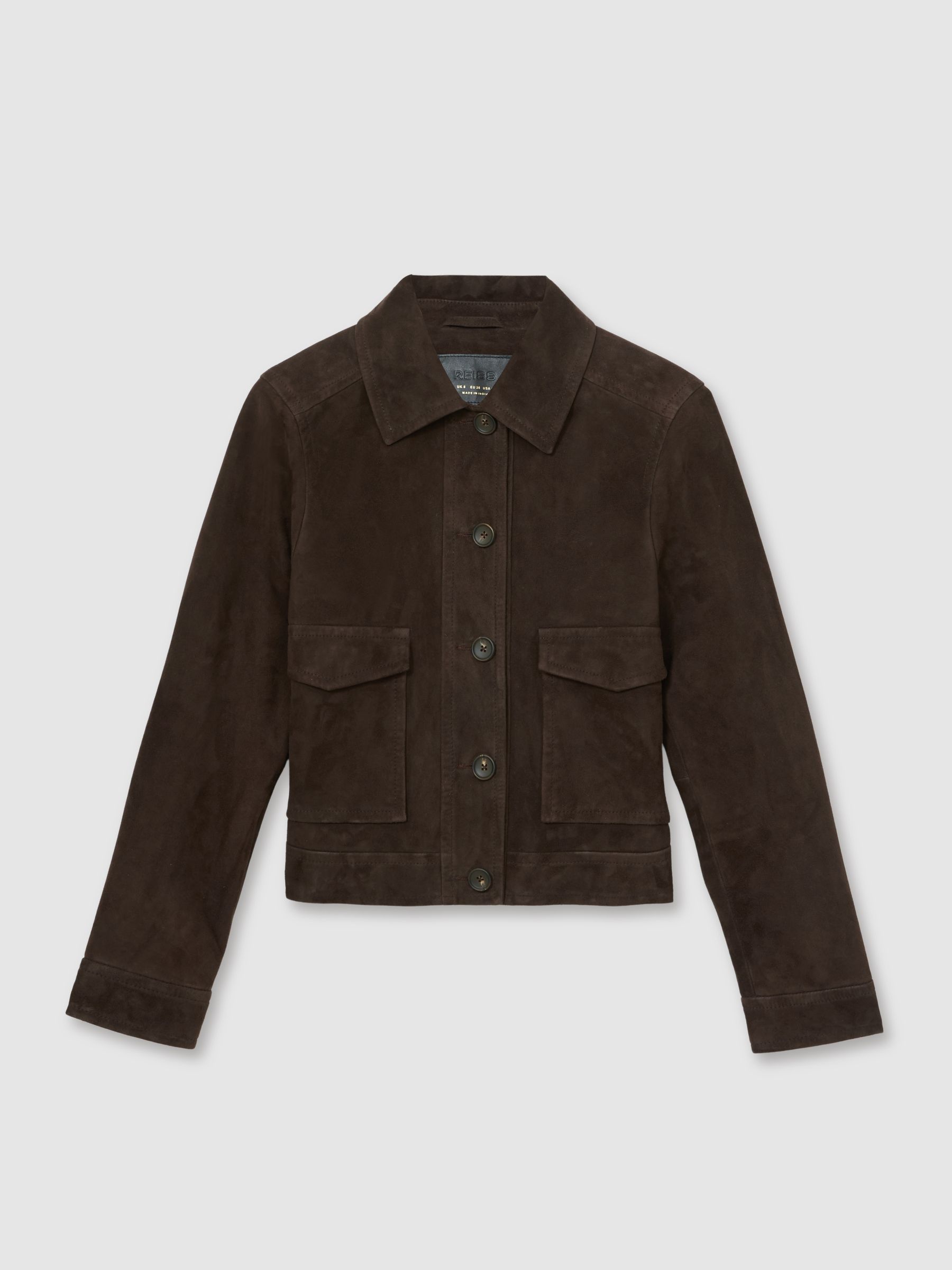Trucker Jacket in Chocolate Brown