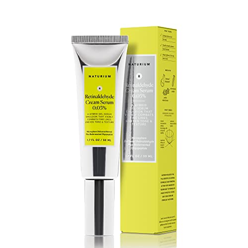 Naturium Retinaldehyde Cream Serum 0.05%, Advanced Anti-Aging & Smoothing Face & Skin Care, 1.7 Oz