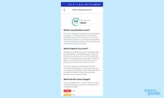 McAfee Mobile Security protection score