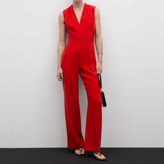 red jumpsuit