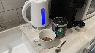 making hot chocolate with a nespresso machine