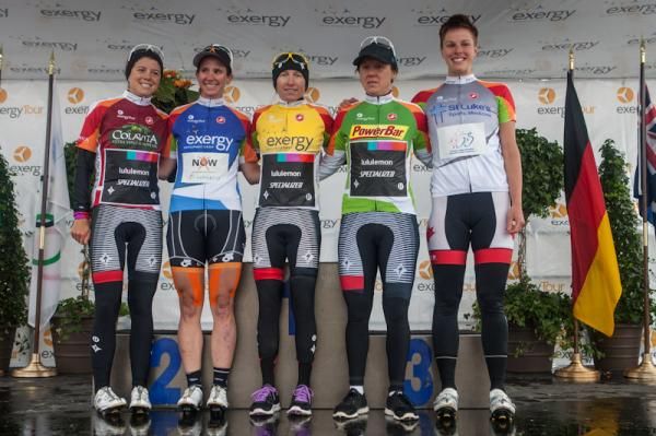 The jerseys going into stage 3.