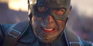 Captain America closeup in Avengers Endgame