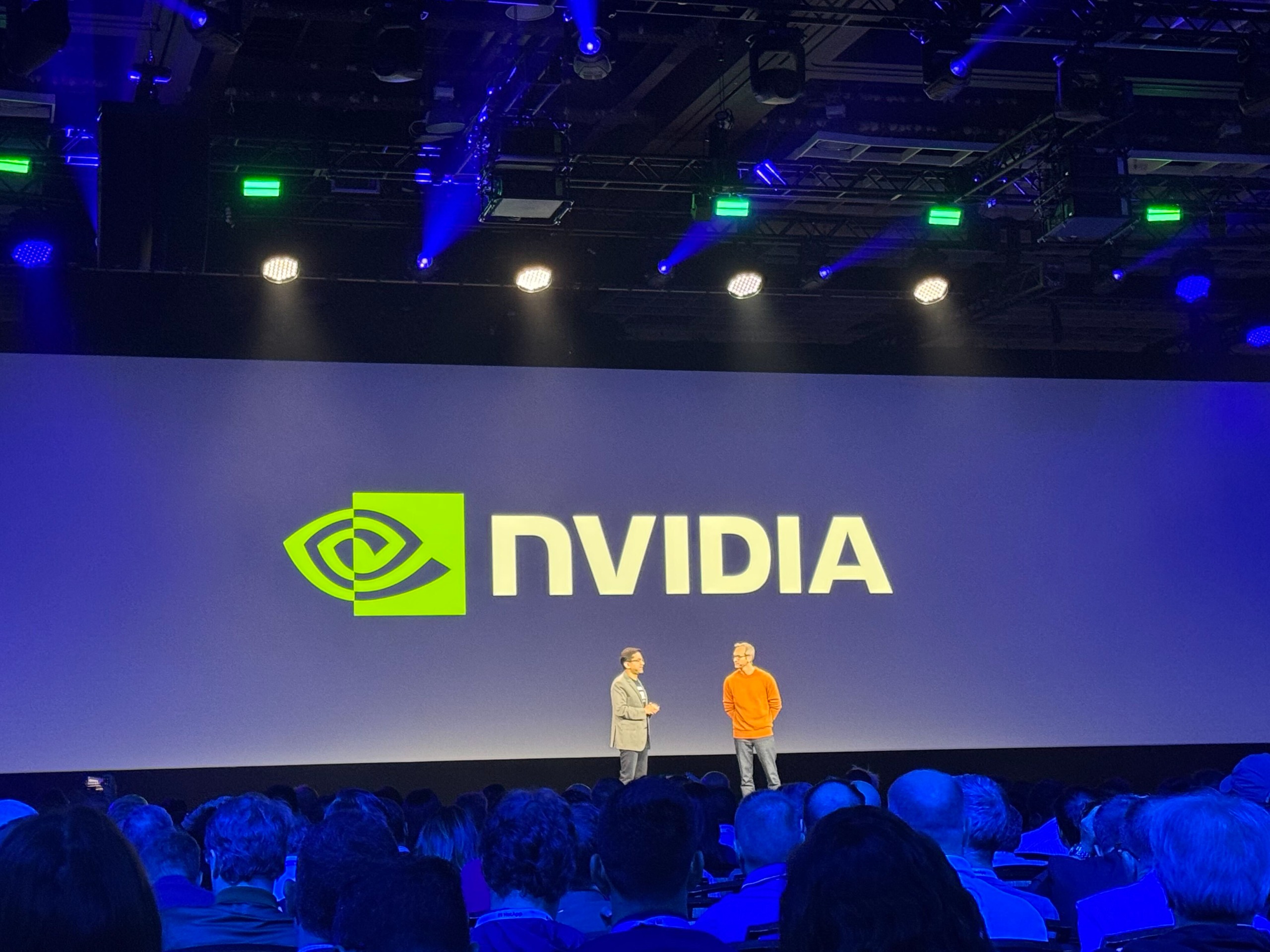 Jason Hardy and Arindam Banerjee on stage during the day-two keynote at NetApp Insight 2026.