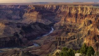 The grand canyon at sunset