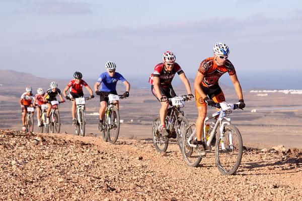 A group of racers on Lanzarote