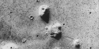 The face on Mars from a NASA video