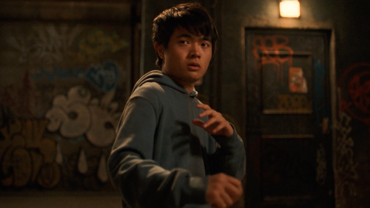 Li Fong (Ben Wang) prepares for a fight in Karate Kid: Legends