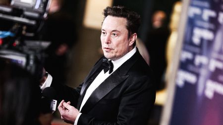 Elon Musk arrives at the 10th Annual Breakthrough Prize Ceremony