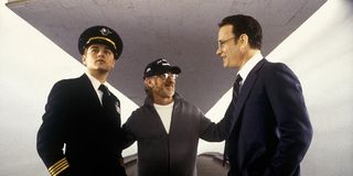 Steven Spielberg directs Tom Hanks and Leo DiCaprio in Catch Me if You Can