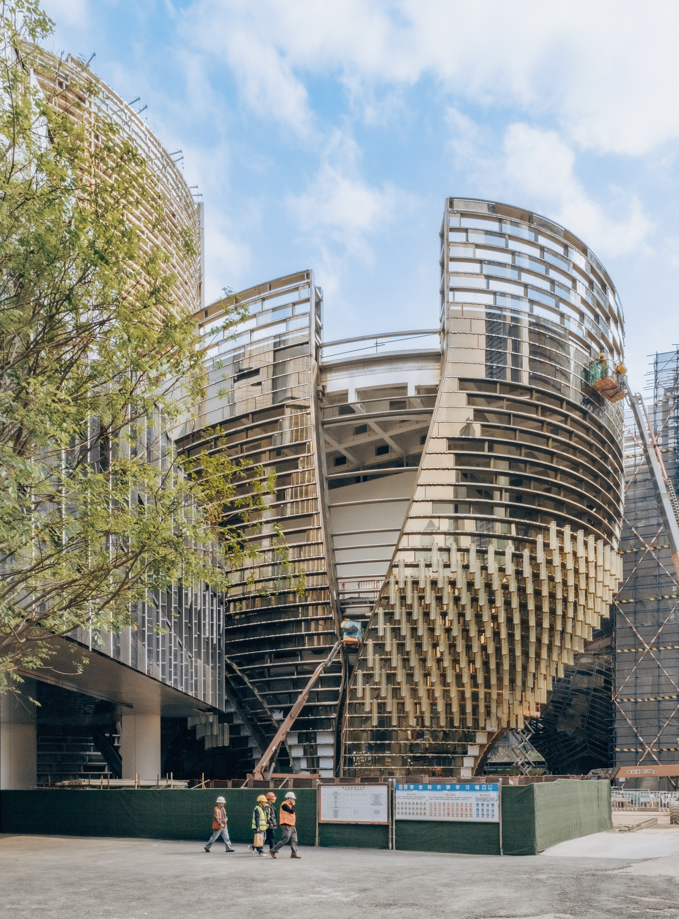 R&amp;oacute;ng Museum of Art by Ole Scheeren construction site shot