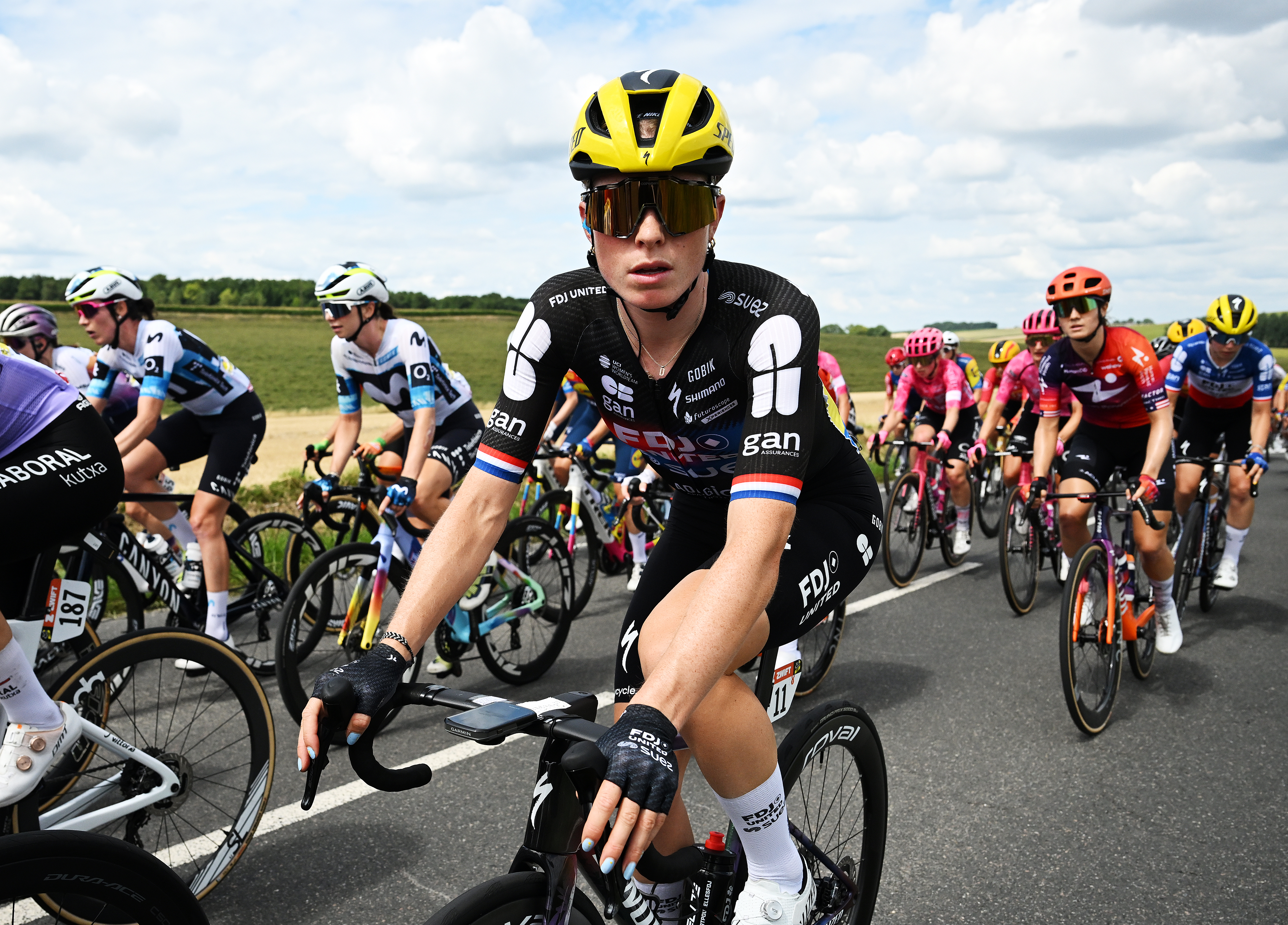 Demi Vollering at the Tour de France Femmes