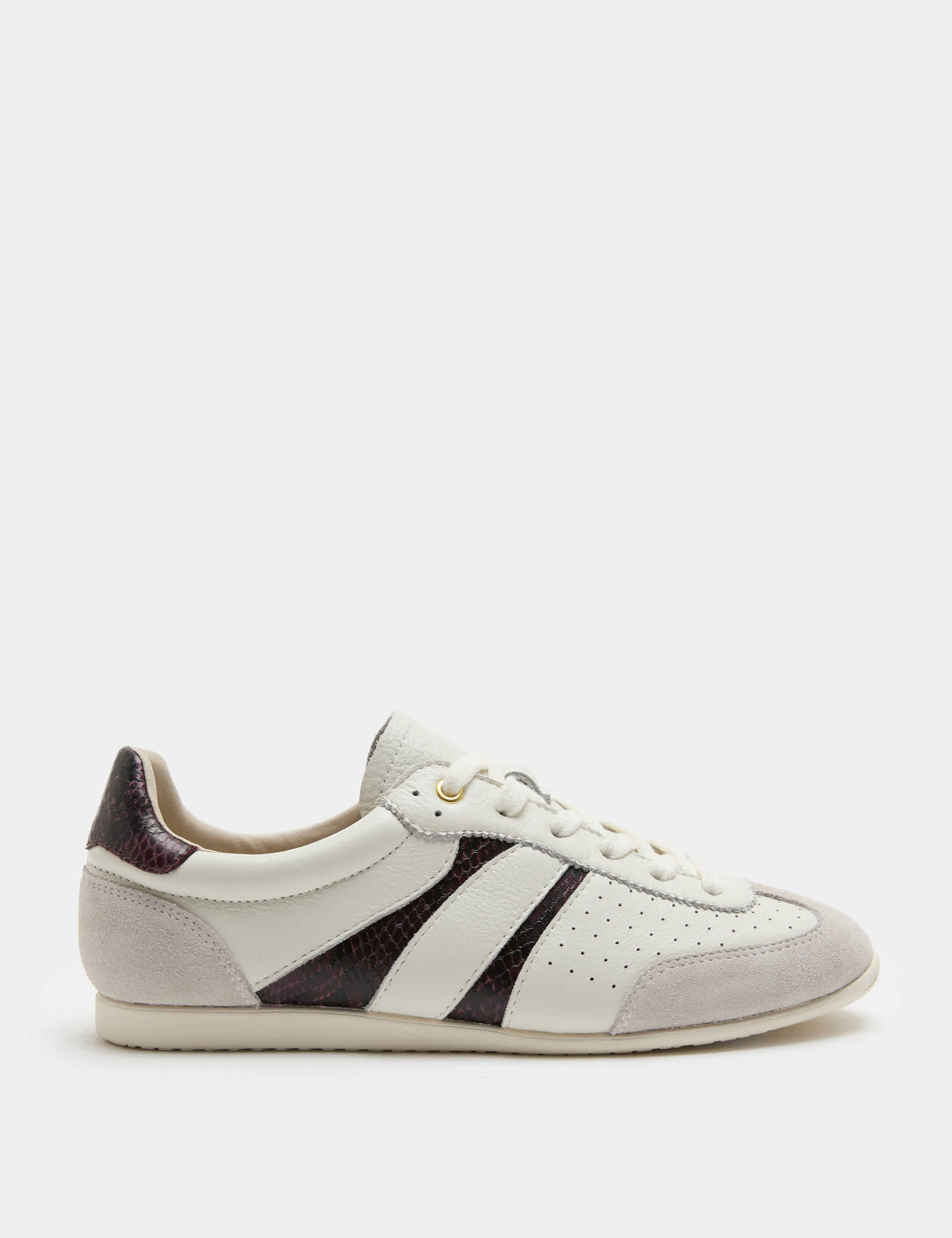 Leather Retro Side Detail Trainers